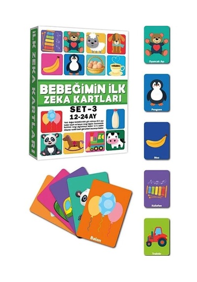Dıytoy Eğitici Kartlar 12-24 Ay Erken Eğitim Zeka Kartı