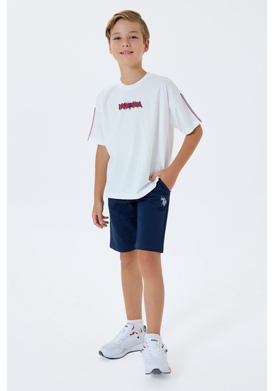 U.s. Polo Assn. Erkek Çocuk Beyaz Bermuda Takım 5274-49764 Beyaz