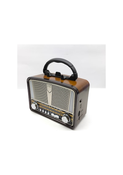 Bk-7090bts Güneş Panelli Nostaljik Radyo - Bluetooth, Usb, Sd Kart Girişli 3 Bantlı Şarjlı Radyo