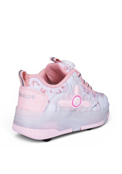 Awm Ndrops Ortopedik Çocuk Işıklı Tekerlekli Sneaker Pudra