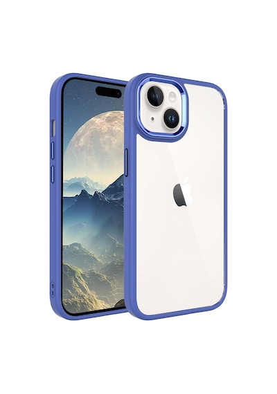 Apple Uyumlu iPhone 15 Kılıf Sararmaz Defens Armour Krom Case