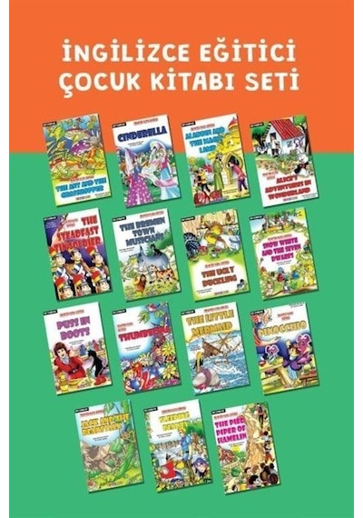 İngilizce Eğitici Çocuk Kitabı Seti 15 Kitap