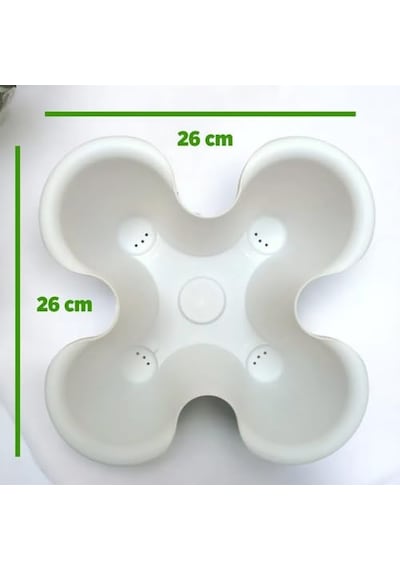 Arsimo 5 Katlı Şanslı Yonca Kule Saksı Seti Çiçek Bitki Sebze Meyve Salon Mutfak Banyo Bahçe Saksı Seti Bronz
