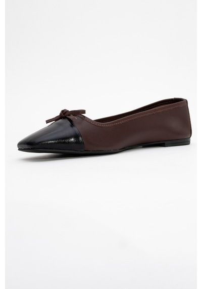 Luvishoes Luvi Shoes Romy Kahverengi-siyah Cilt Hakiki Deri Küt Burunlu Fiyonklu Kadın Babet Ayakkabı Kahverengi - Siyah Luvishoes Luvi Shoes Romy Kahverengi-siyah Cilt Hakiki Deri Küt Burunlu Fiyonklu Kadın Babet Ayakkabı Kahverengi - Siyah