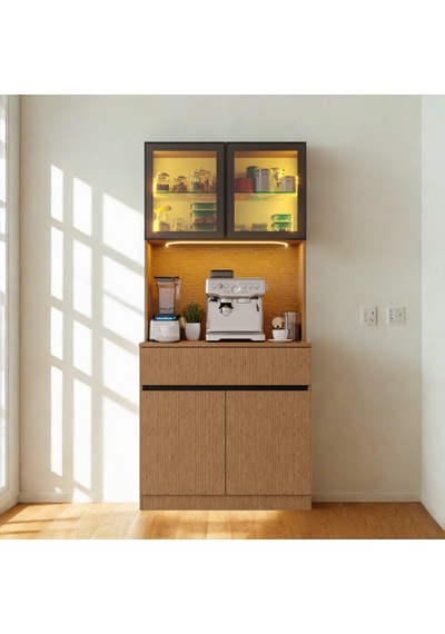 Nordıc Wood Led Li Kahve Köşesi Ünitesi Mını Kompakt Füme Cam Vitrin Komple Mdf Modern Mutfak Dolabı Kahverengi Nordıc Wood Led Li Kahve Köşesi Ünitesi Mını Kompakt Füme Cam Vitrin Komple Mdf Modern Mutfak Dolabı Kahverengi