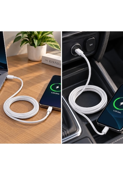 Flayse Apple Usb-c Şarj Kablosu 1 Metre 60w Hızlı Ve Dayanıklı