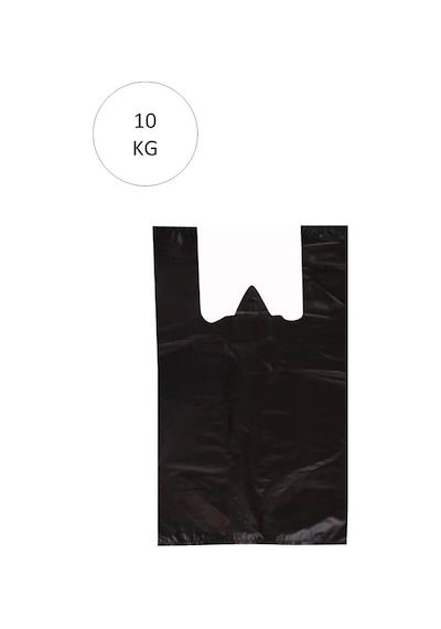 Tedar Siyah Atlet Poşet Mini Boy 20x34 Cm Takriben 2.350 Adet 10 Kg Najmaddin