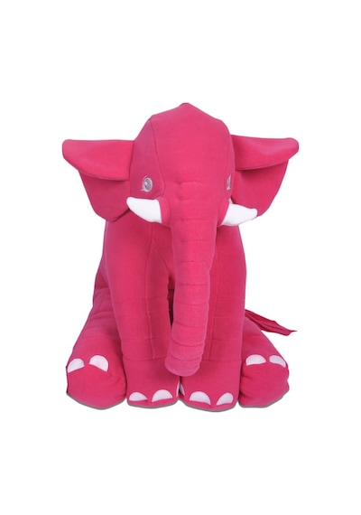 Büyük Uyku Arkadaşım Peluş Yumuşak Fil Fuşya - 60 Cm