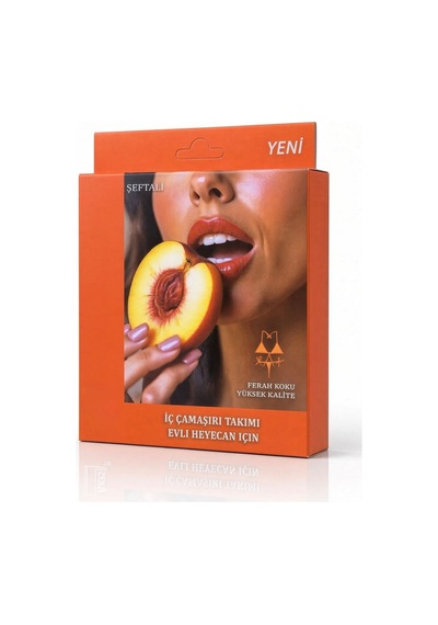 Colezium Şeftali Aromalı Yenilebilir İç Çamaşırı Takımı - Renkli / Standart Çok Renkli