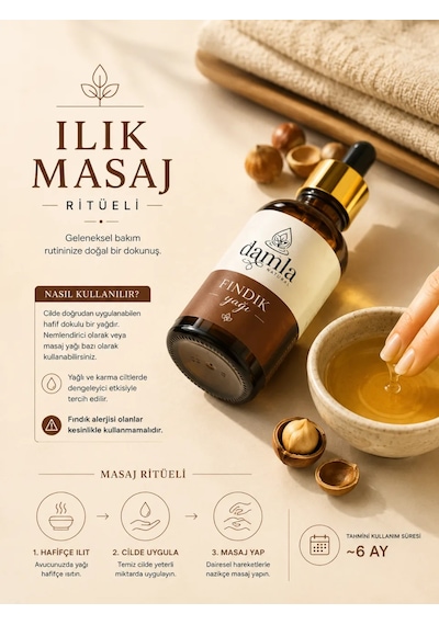 Biodamla Natural Fındık Yağı 100 Ml