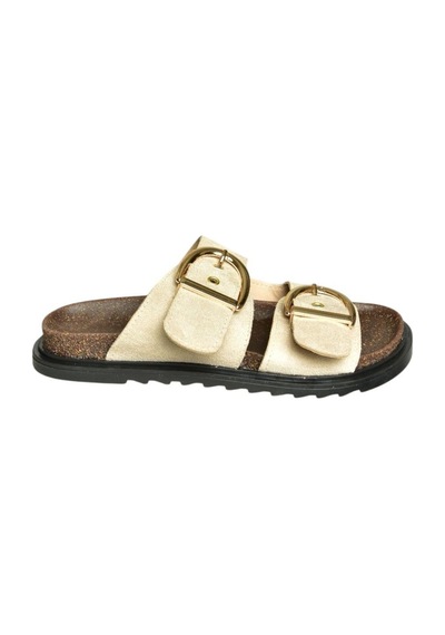 Fox Shoes U267732702 Bej Süet Kadın Terlik Bej-süet