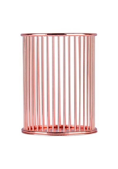 Rose Gold Şelale Kalemlik - Fırçalık Bronz Bronz