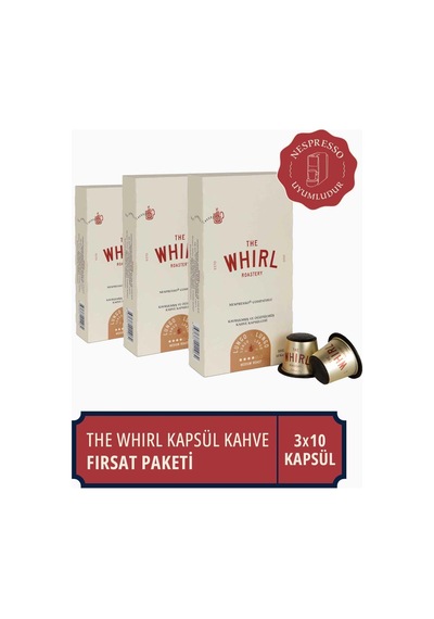 The Whirl Lungo Medium Kapsül Kahve 3'lü 30 Kapsül