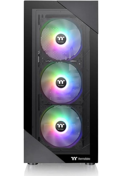 Thermaltake VIEW 200 TG CA-3X3-65M1WE-00 650W 80 + Mid Tower Oyuncu Bilgisayar Kasasıı Siyah