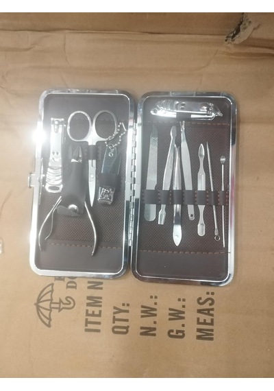 Tr Manikür Pedikür Tırnak Makası Seti 12 Parça Çantalı, El Ayak Bakım Seti