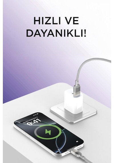 Torima U18 Gri Usb İle Type-C Şarj Ve Data Kablosu