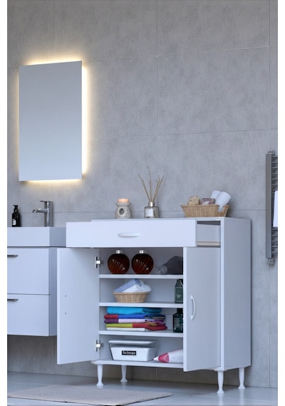 Eliusta Rose 85 Cm Beyaz 1 Çekmeceli Banyo Mutfak Dolabı 4 Bölmeli 3 Raflı Çok Amaçlı Dolap 85x88x32,5 Cm Beyaz Eliusta Rose 85 Cm Beyaz 1 Çekmeceli Banyo Mutfak Dolabı 4 Bölmeli 3 Raflı Çok Amaçlı Dolap 85x88x32,5 Cm Beyaz