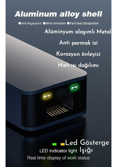 Ugourd 1000-mbps Rj45 Ethernet Dönüştürücü Adaptör Usb Giriş Ce Lisanslı Sağlam Gigabit 1000mbps Rj45 Ethernet Dönüştürücü Adaptör