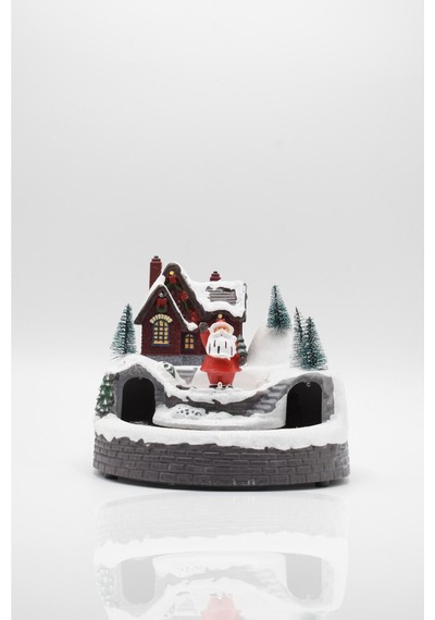 Waldern Premium Collection Dekoratif Işıklı Yılbaşı Süs Tren-noel Baba