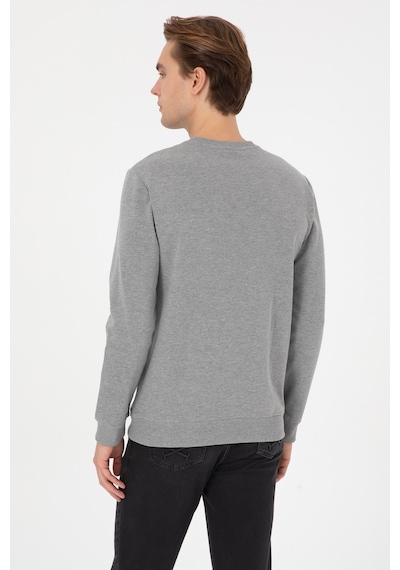 U.s. Polo Assn. Erkek Gri Melanj Sweatshirt 50308693-vr086 Grı Melanj
