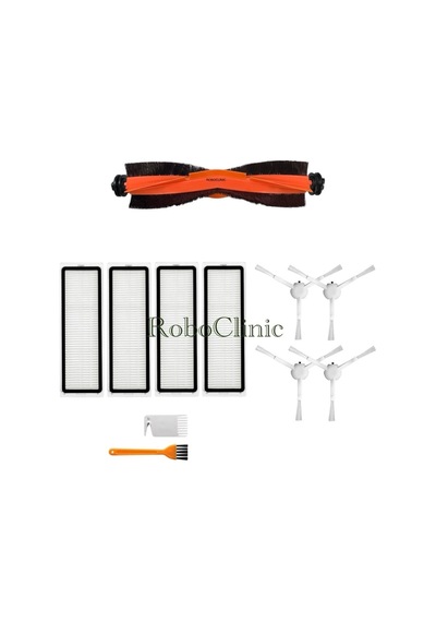 Xiaomi Robot Vacuum X10 Plus X20 Plus Uyumlu Yedek Fırça,hepa Filtre Seti-11 Parça