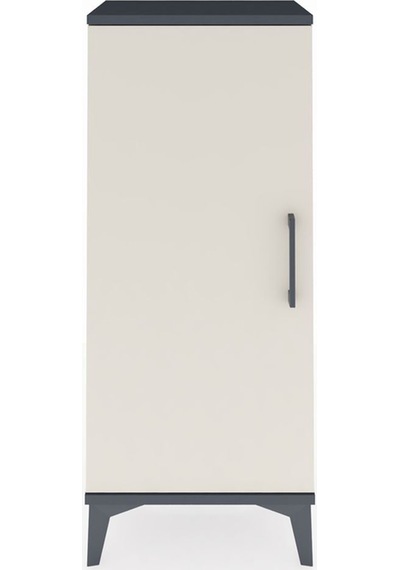 Arges Komodin Tek Kapaklı 44x30x106 Antrasit-aytaşı Antrasit