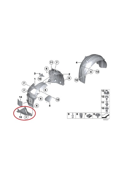 Bmw 5 Serisi Kürek Bakaliti R - M - Yan Sanayi F10 -51758045196 536512435