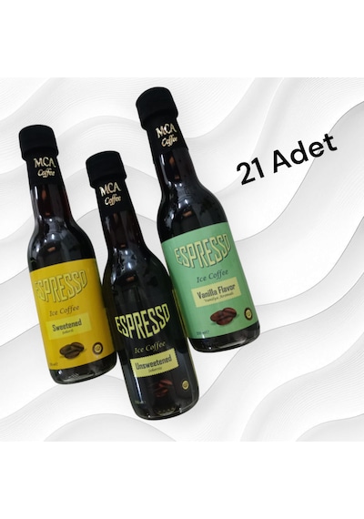 Mca Espresso Soğuk Kahve Şekersiz,şekerli,vanilya 250 Ml X 21 A