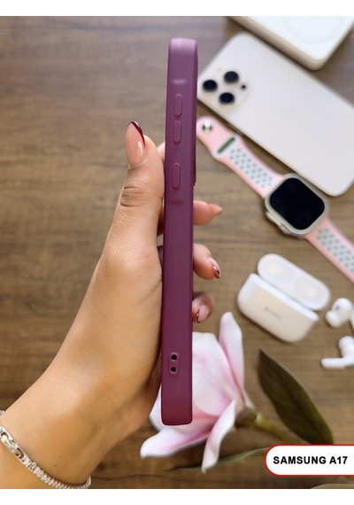 Samsung Galaxy A17 Uyumlu Kamera Korumalı Darbeye Dayanıklı Renk Atmayan Keep Silikon Kılıf Mor