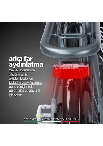 Stradacycles E-vivo Hd 28 Jant Elektrikli Şehir Gezi Bisikleti Antrasit