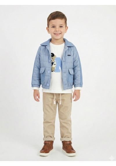 Xo Kids Erkek Çocuk 3lü Alt Üst Takım 2-5 Yaş 12212 Mavi