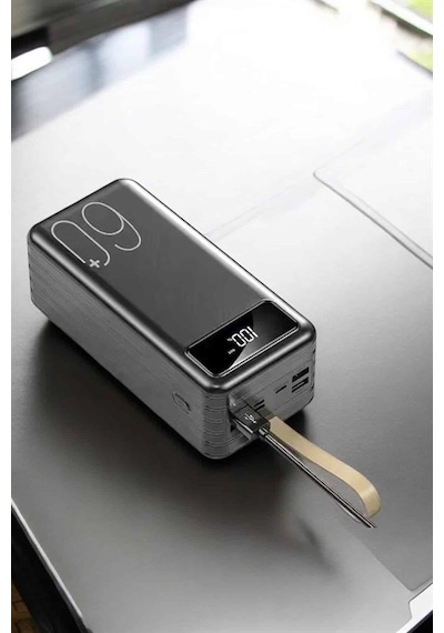 Powerbank 60.000 Mah Dijital Göstergeli 4 Portlu Taşınabilir Diğer 90063371
