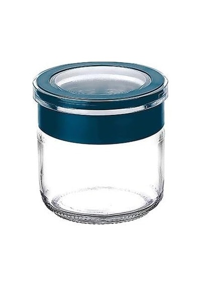 Cam Kavanoz, Cam Saklama Kabı, Sızdırmaz Kaplar Lacivert, 300 Ml Diğer