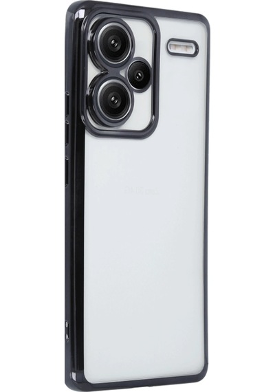 Gld-spt- Newface Xiaomi Redmi Note 13 Pro Plus Kılıf Razer Lensli Silikon - Siyah