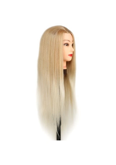 Kuaför Eğitim Mankeni / Yaki + Masa Aparatı / Karamel / Platin - Zmff-739489 Çok Renkli