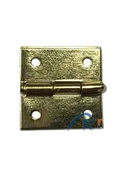Hubrendy Çer Tavla Menteşesi No:2 - 15x15mm, Sarı, 1 Adet