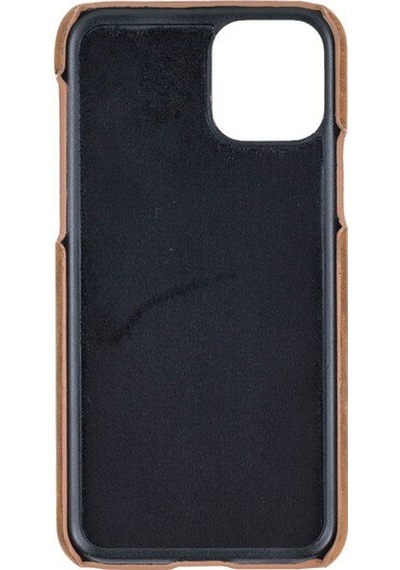 Apple Uyumlu iPhone 11 Pro Deri Arka Kapak Uj G2 Kahve