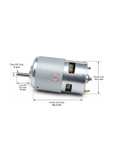 Rs775 Dc Motor 24v 6000 Rpm Cnc, Matkap Ve Robotik İçin