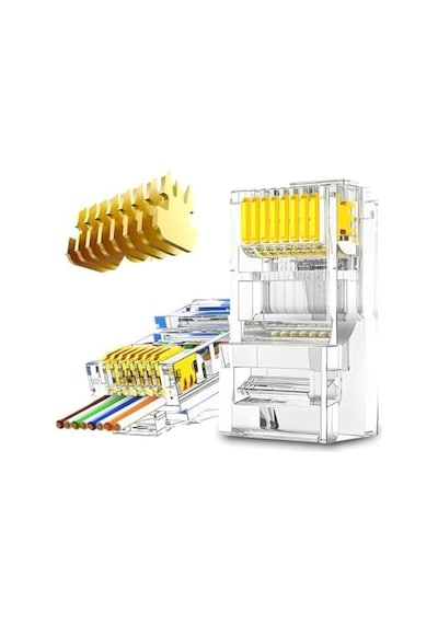 Mn6 Mn116f Cat6 Jack/20 Adet-ez Yeni Nesil Rj45 Konnektör-8p/8c Açık Uçlu Soket/rj45 Jack 20