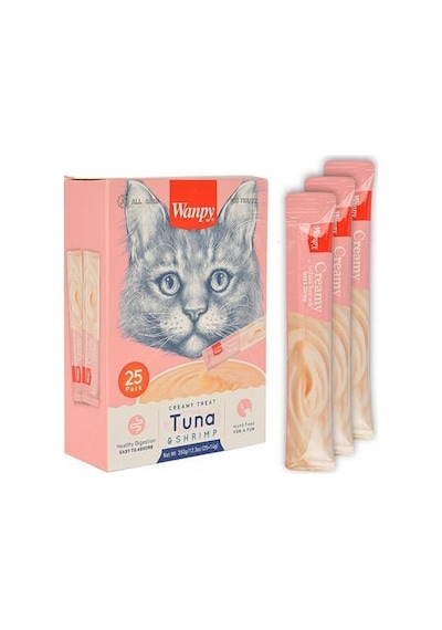 Ton Balıklı Ve Karidesli Krema Kedi Ödülü 25x14 Gr