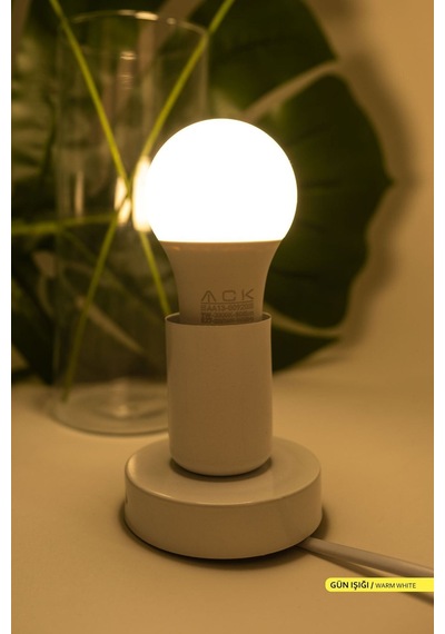 9w 10'lu Paket A60 Led Ampul 3000k Gün Işığı 800lm E27
