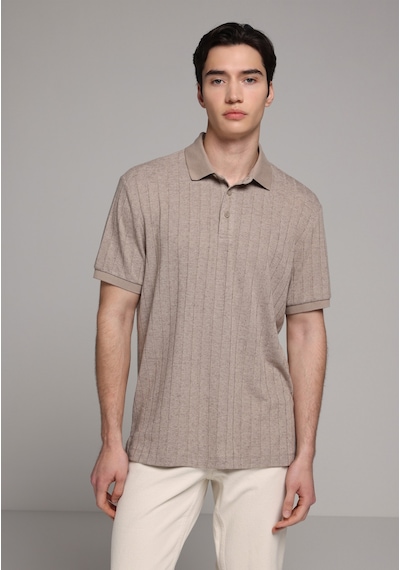 Colin's Colins Regular Fit Polo Yaka Düz Erkek Gri Kısa Kol Tişört Cl1080246 Q1.v1 Tpe