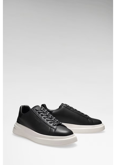 Guess Elba Deri Karışımlı Erkek Sneaker Ayakkabı Fmpvıbsue12 Siyah
