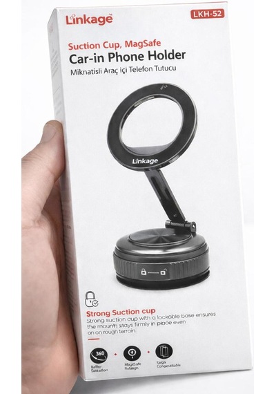 Lkh-52 Magnetik 360 Ayarlanabilir Katlanabilir, Mıknatıslı Vakumlu Telefon Tutucu