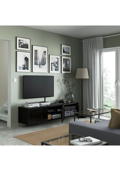 Tv Sehpası, Venge-füme Cam, 180x42x38 Cm, Glassvık Gri Tv Sehpası, Venge-füme Cam, 180x42x38 Cm, Glassvık Gri