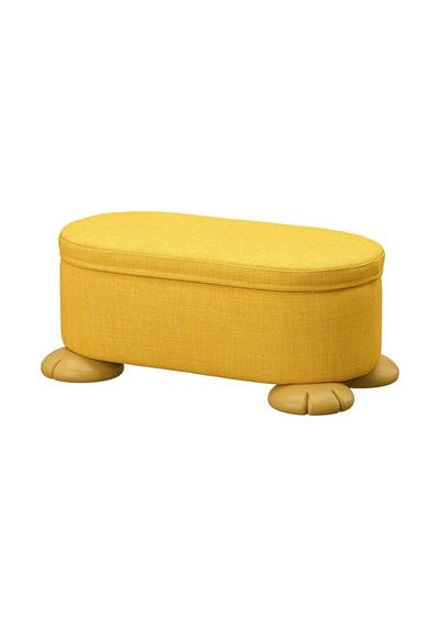 Grejsımojs Depolamalı Puf, Sarı, 24x57x32 Cm Akdenizshop Sarı