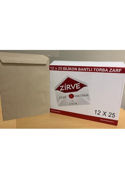 Torba Zarf 12x25 90 Gam I.Kraft Silikonlu 1000 Adet
