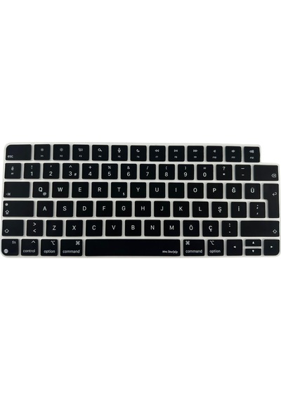 Magic Keyboard 3 Klavye Koruyucu A2449 A2450 A3118 A3203 Uyumlu Ultra İnce Silikon 0.3mm Siyah