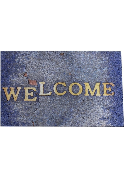 Welcome Yazılı Çift Taraflı Kauçuk Kapı Önü Paspası (456178701)
