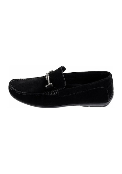 King Paolo King Shoes 3210 Siyah Süet Erkek Ayakkabı